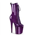 FLAMINGO-1040GP - platform ankle boots - purple shiny with glitter | Pleaser