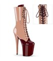 FLAMINGO-1054DC - Platform ankle boots - beige/brown shiny | Pleaser