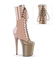 FLAMINGO-1054DC - Enkellaarzen met plateauzool - beige/bruin | Pleaser