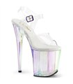 FLAMINGO-808HT - Platform High Heel Sandal - Clear/Holographic | Pleaser