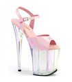 FLAMINGO-809HT - Plateau High Heel Sandalette - Rosa Holografisch | Pleaser