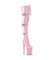 INFINITY-3028 - Platform Overknee Boots - Pink shiny | Pleaser