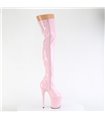 FLAMINGO-3000 - Platform Overknee Boots - Pink Shiny | Pleaser