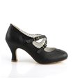 Kitten Heels FLAPPER-35 - Schwarz