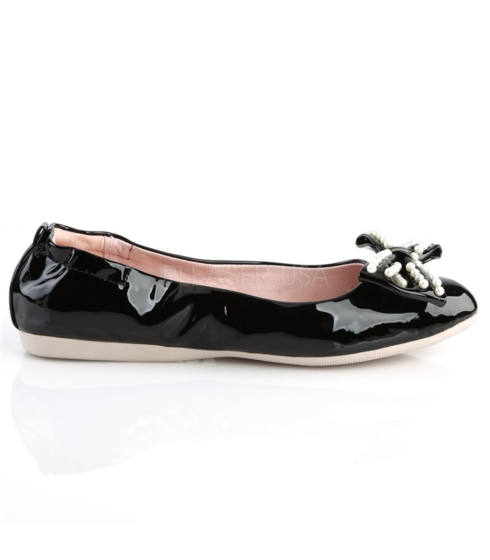 Pin Up Couture Ballerinas IVY-09 Schwarz