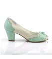 Retro Pumps WIGGLE-17 - Creme/Mint