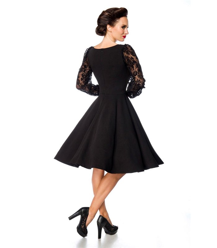 elegantes Kleid mit Spitzenärmel