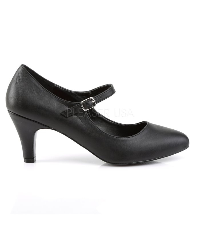 Mary Jane Pumps DIVINE-440 - PU Schwarz