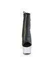 ADORE-1018LG - Platform ankle boots - black glitter | Pleaser