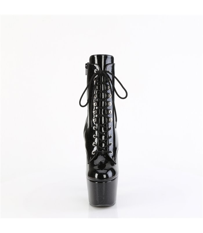 ADORE-1020GP - Platform ankle boots - black/glitter shiny | Pleaser