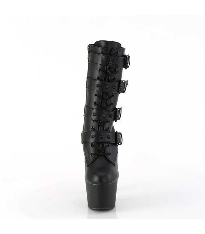 ADORE-1046 -Plateau Stiefelette - Schwarz Matt | Pleaser