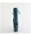 ADORE-1020GP - enkellaarsjes met plateauzool - blauw/groen met glitters | Pleaser