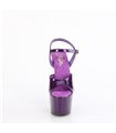 ADORE-709GP - Platform High Heel Sandals - Purple shiny with Glitter | Pleaser