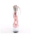 ADORE-724RS - Plateau High Heel Sandalette - Rosa/Klar mit Strass | Pleaser
