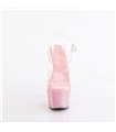 BEJEWELED-708RRS - Plateau sandaal met hoge hak - roze met strass | Pleaser