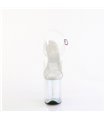 FLAMINGO-808HT - Platform Sandaal met Hoge Hak - Doorzichtig/Holografisch | Pleaser