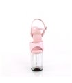 FLAMINGO-809HT - Plateau hoge hak sandaal - roze holografisch | Pleaser
