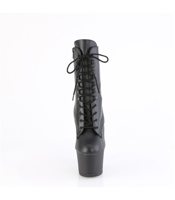 KNUCKS-1020 - platform ankle boots - black matt | Pleaser