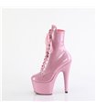 ADORE-1020GP - Plateau Stiefelette - Rosa/Glitzer Lack | Pleaser