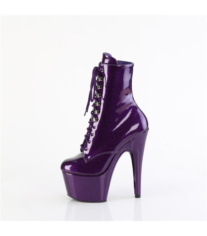 ADORE-1020GP - Platform ankle boots - purple/glitter Shiny | Pleaser