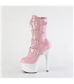 ADORE-1046TT - Plateau Stiefelette - Rosa/Weiß Lack | Pleaser