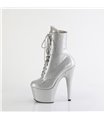 ADORE-1020GP - platform ankle boots - silver shiny with glitter | Pleaser