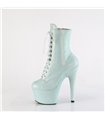 ADORE-1020SDG - platform ankle boots - baby blue with shimmer | Pleaser