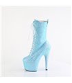 ADORE-1040-IG - platform ankle boots - blue with glitter | Pleaser