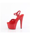 ADORE-709GP - Plateau sandaal met hoge hak - rood met glitters | Pleaser