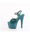 ADORE-709GP - Plateau High Heel Sandalette - Blau/Grün mit Glitzer | Pleaser