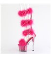 ADORE-728F - Plateausandalen met hoge hak - Roze pluche | Pleaser