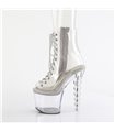 BLISS-1016C - Platform Ankle Boots - Clear | Pleaser