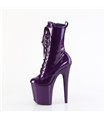 FLAMINGO-1040GP - platform ankle boots - purple shiny with glitter | Pleaser