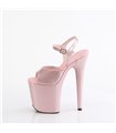 FLAMINGO-809GP - Plateau High Heel Sandalette - Rosa Lack mit Glitzer | Pleaser