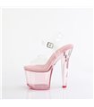 LOVESICK-708T - Platform High Heel Sandals - Pink/Clear | Pleaser