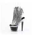 SPECTATOR-1017RSF - Platform ankle boots - black/silver with rhinestones | Pleaser