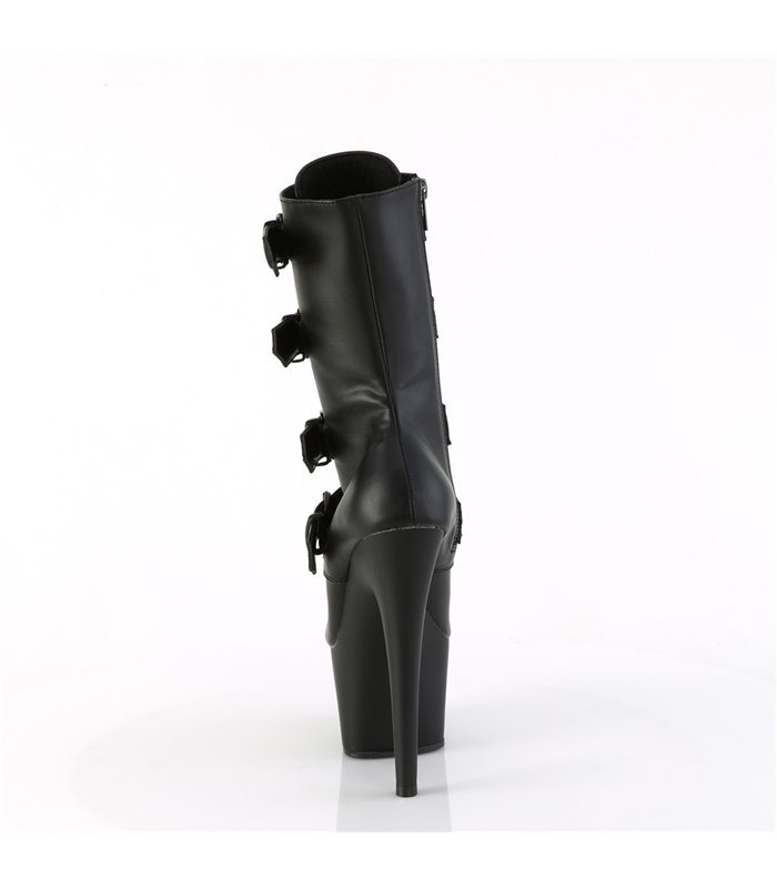 ADORE-1046 -Plateau Stiefelette - Schwarz Matt | Pleaser