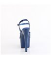 ADORE-709GP - Platform high heel sandal - blue shiny with glitter | Pleaser