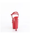 ADORE-709GP - Plateau sandaal met hoge hak - rood met glitters | Pleaser