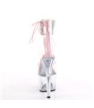 ADORE-724RS - Plateau High Heel Sandalette - Rosa/Klar mit Strass | Pleaser
