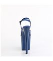 FLAMINGO-809GP - Plateau sandaal met hoge hak - blauw met glitters | Pleaser