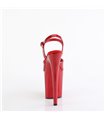 FLAMINGO-809GP - Plateau sandaal met hoge hak - rood lak met glitters | Pleaser