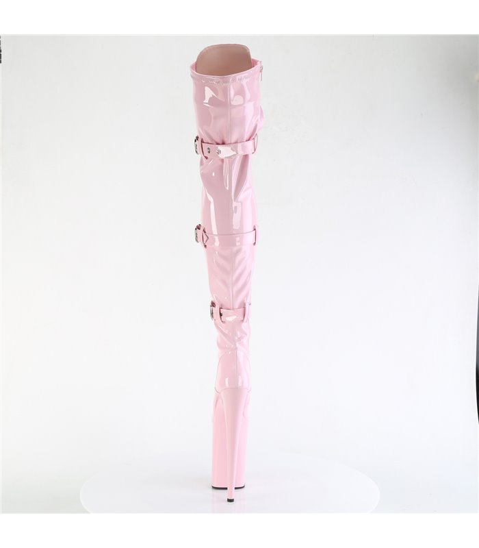 INFINITY-3028 - Platform Overknee Boots - Pink shiny | Pleaser