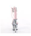 SKY-327RSI - Platform high heel sandal - pink with rhinestones | Pleaser