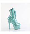 ADORE-1020GP - Platform ankle boots - mint glitter | Pleaser
