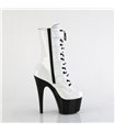 ADORE-1046TT - Ankle Boots - White/Black | Pleaser
