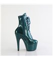 ADORE-1020GP - platform ankle boots - blue/green with glitter | Pleaser
