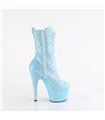 ADORE-1040-IG - platform ankle boots - blue with glitter | Pleaser