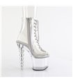 BLISS-1016C - Platform Ankle Boots - Clear | Pleaser