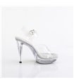 COCKTAIL-507 - Platform Sandals - Clear | Fabulicios